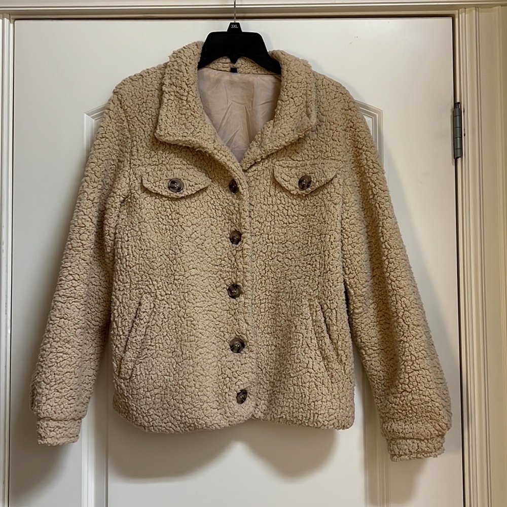 Tan Sherpa Trucker Jacket